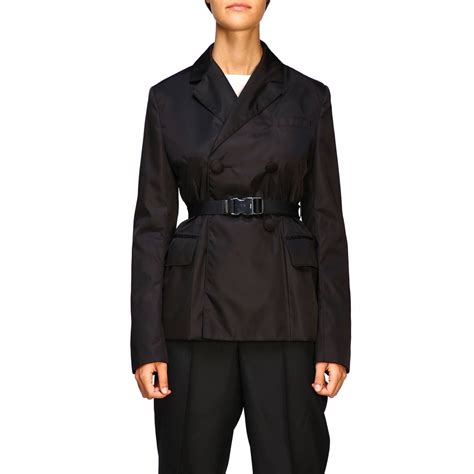 prada blazer woman|Prada women's double breasted jackets.